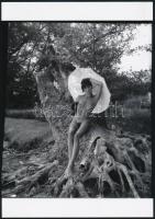 cca 1971 Játék az egész élet, 3 db szolidan erotikus fénykép, vintage negatívról készült mai nagyítá...