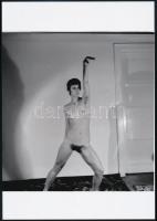 cca 1975 Szép emlékek, 3 db szolidan erotikus fénykép, vintage negatívról készült mai nagyítások, 25...