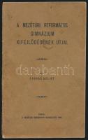 Faragó Bálint: A mezőtúri református gimnázium kifejlődésének útjai. Mezőtúr, 1929, Mezőtúri Öregdiákok Egyesülete, Török Könyvnyomda, 32 p. Kiadói tűzött papírkötés.