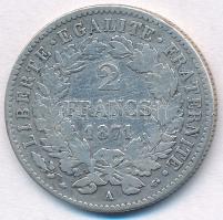 Franciaország 1871A 2Fr Ag T:2-,3
France 1871A 2 Francs Ag C:VF,F
Krause KM#817.1