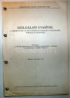 MÁV utasítások (2db)