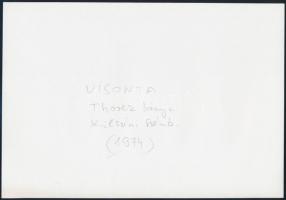 cca 1974 Visonta és Gyenesdiás - Külszíni bányák, 2 db vintage fotó feliratozva, 23x18 cm és 16x23 c...