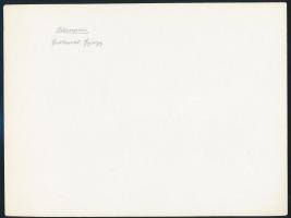 cca 1973 Gebhardt György (1910-1993): Síterepen, aláírt vintage fotóművészeti alkotás, 18x23,5 cm