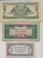 1944. "A Vöröshadsereg Parancsnoksága" 1P + 2P + 5P + 10P + 20P + 50P + 100P + 1000P T:III...