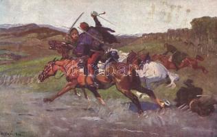 Kozákhalál Máramarosban / The death of the Cossacks in Máramaros, Hungarian hussar s: Juszkó (EK)
