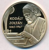 ifj. Szlávics László (1959-) 2011. "Nagy Magyarok / Kodály Zoltán 1882-1967" aranyozott Cu emlékérem (40mm) T:PP