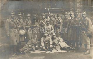 Első világháborús osztrák-magyar katonák csoportképe / WWI K.u.K. soldiers group photo (EK)