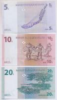 Kongói Demokratikus Köztársaság 1997. 5c + 10c + 20c T:I Congo Democratic Republic 1997. 5 Centimes + 10 Centimes + 20 Centimes C:UNC
