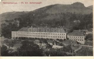 Selmecbánya, Banska Stiavnica; M. kir. dohánygyár / tobacco factory (EK)