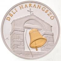 Fritz Mihály (1947- ) DN "Déli harangszó / Nándorfehérvár 1456" részben aranyozott Ag emlé...