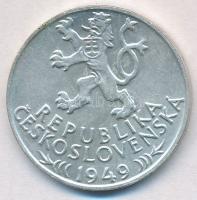 Csehszlovákia 1949. 100K Ag "Iglói bányászat 700. évfordulója" T:2 Czechoslovakia 1949. 10...