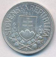 Szlovákia 1941. 20K Ag Cirill és Metód T:2  Slovakia 1941. 20 Korun Ag St. Kyrill and St. Methodius C:XF