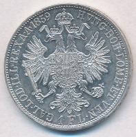 Ausztria 1859A 1Fl Ag "Ferenc József" T:1- apró ü. 
Austria 1859A 1 Florin Ag "Franz...