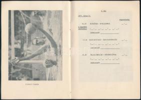 1977 A Hungária Kupa Nemzetközi Vízilabdatorna Budapest programfüzete, fotókkal illusztrált