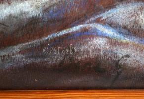 Bene jelzéssel: Csendélet. Pasztell, papír, üvegezett keretben, 50×34 cm