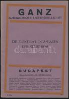 1927 Die elektrischen Anlagen der Stadt Rom, Ganz-sche Electricitäts Actiengesellschaft, 39p