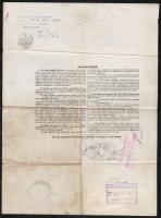 1899 Olasz útlevél / Italian passport