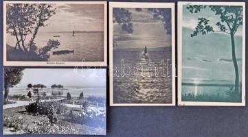 130 főleg MODERN magyar városképes lap, Balaton és környéke / 130 mostly modern Hungarian town-view postcards, Balaton