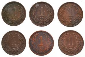 1892KB-1902KB 1f Br (6x) T:2-3 patina
Adamo K1