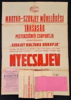 cca 1920-1950 5 db nagyobb méretű színházi és egyéb plakát