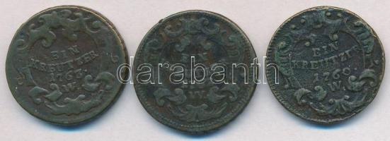 Ausztria 1760W-1763W 1kr Cu "I. Ferenc" (3xklf) T:2-,3
Austria 1760W-1763W 1 Kreuzer Cu &...