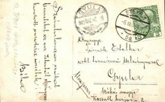 1909 10. Tábori Határvadász zászlóalj császárvadász katonája kakastollas kalapban / K.u.K. soldier o...