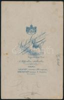 cca 1900 Osztrák-magyar katonák műtermi fotója, köztük huszár százados és főhadnagy, kitüntetésekkel...