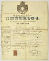 1901 Olasz útlevél / Italian passport.