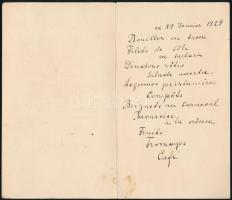 1924 Frivol menükátrtya