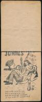 1950 Mindenr képes gyermek naptár. Erotikus, rajzokkal illusztrált obszcén verses naptár az újévre 1...