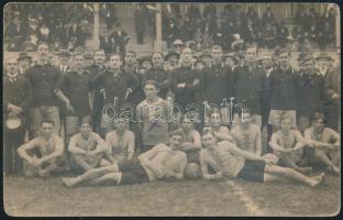 cca 1920-1930 A szombathelyi tornaklub tagjainak csoportképe, fotólap, 9x14 cm