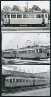 cca 1960-1970 Linzbauer Tamás: Budapesti villamosok, 5 db fotó, több jelzéssel, 9x14 cm és 10x15 cm ...