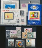 Bélyegkiállítás Espana motívum 10 klf bélyeg + 4 klf blokk, Stamp Exhibition Espana 10 stamps + 4 blocks