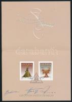 2001-2004 4 klf Karácsonyi emléklap, 2001-2004 4 Christmas memorial sheet