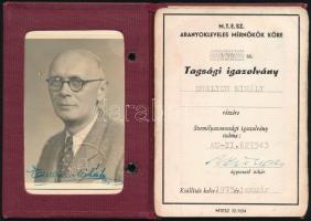 1944 a Budapesti Mérnöki Kamara fényképes tagsági igazolványa