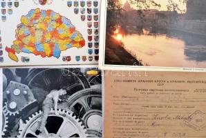 Nagy vegyes, nagyrészt átnézetlen okmány tétel: számlák, igazolások, stb