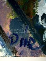 Doór Ferenc (1918-?): Moló. Olaj, farost, jelzett, 60×80 cm