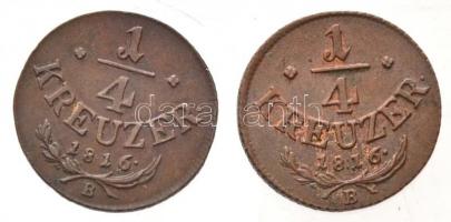 1816B 1/4kr Cu (2x) T:1-,2