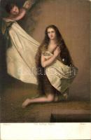 Die heilige Agnes / angel litho s: Ribera (EK)