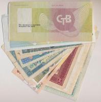 Vegyes: 16db-os vegyes bankjegy és szükségpénz tétel, közte Guyana, Olaszország / Velence / Osztrák-...