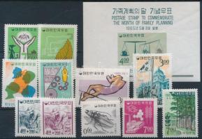 1965-1966 11 db klf bélyeg + 1 db blokk, 1965-1966 11 diff stamps + 1 block