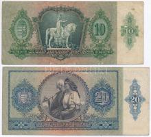 1930. 100P + 1932. 50P + 1936. 10P + 1941. 20P mind hamis "STANDSCHÜTZEN BATALLION - 084 WERMAC...