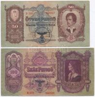 1930. 100P + 1932. 50P + 1936. 10P + 1941. 20P mind hamis "STANDSCHÜTZEN BATALLION - 084 WERMAC...