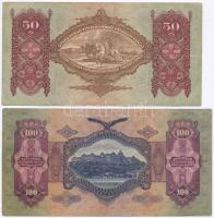 1930. 100P + 1932. 50P + 1936. 10P + 1941. 20P mind hamis "STANDSCHÜTZEN BATALLION - 084 WERMAC...