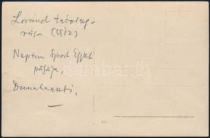 1912 Jendrassik Loránd (1896-1970): orvos, fiziológus, egyetemi tanár távolugrása Dunakeszin fotólap