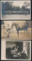 cca 1905-1910 6 db katonai fotó, kitüntetések. Fotólapok + 1 db