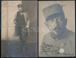 cca 1905-1910 6 db katonai fotó, kitüntetések. Fotólapok + 1 db