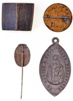 4db-os vegyes vallásos témájú jelvény, érem és kitűző, közte ~1930. "Keresztény Magyarországért...