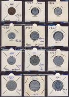 Hagyaték gyűjtemény, egész világ, régi és új, 180db érme, benne nominál és sok tengerentúl, 15 lapos, laponként 12 férőhelyes, újszerű albumban T:1,2 (többsége),3 (kevés)