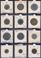 Hagyaték gyűjtemény, egész világ, régi és új, 180db érme, benne nominál és sok tengerentúl, 15 lapos...